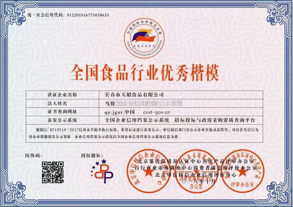 **食品行业**楷模I